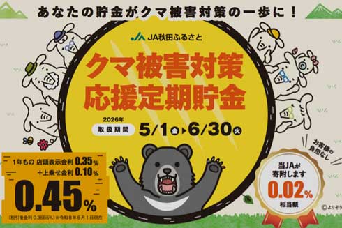 クマ被害対策応援貯金